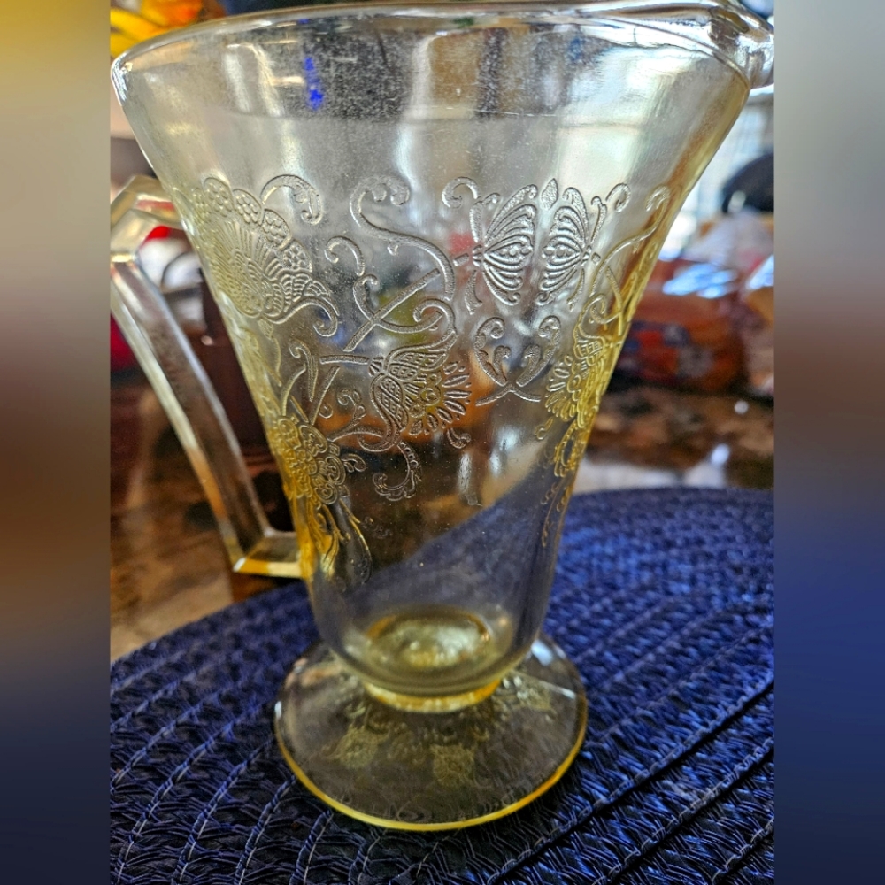 Vintage glass pitcher